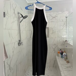 Ribbed Black Dress NWOT